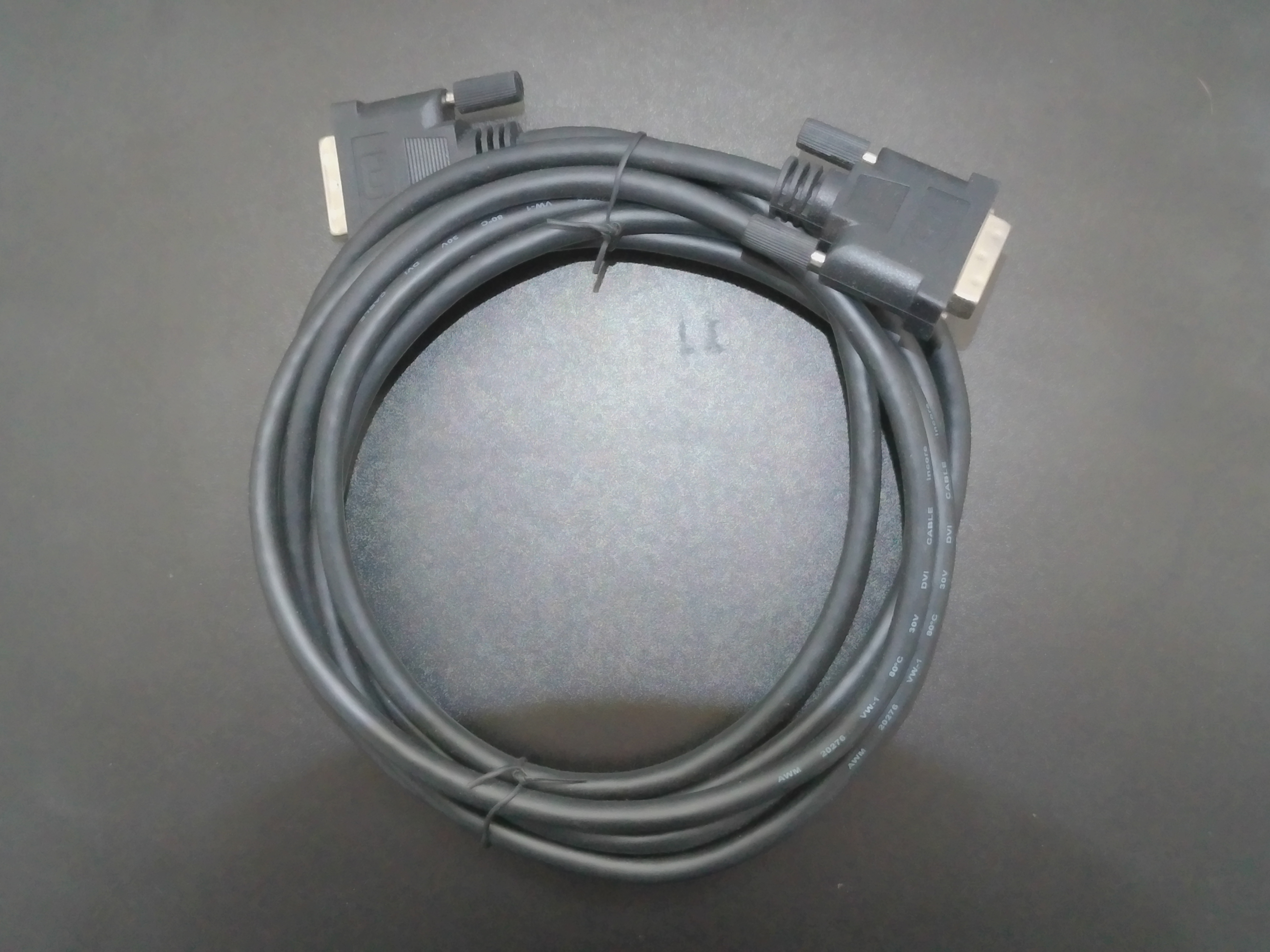 Kabel DVI-D Dual Link męski–męski czarny